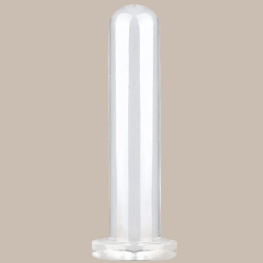 Smooth Test Tube Anal Plug Transparent Buttplug G-spot Stimulate Prostate Massager Sex Toy for Man Crystal Anal Dildo for Woman