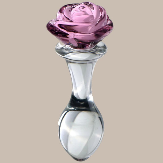 Rose Flower Glass Plug