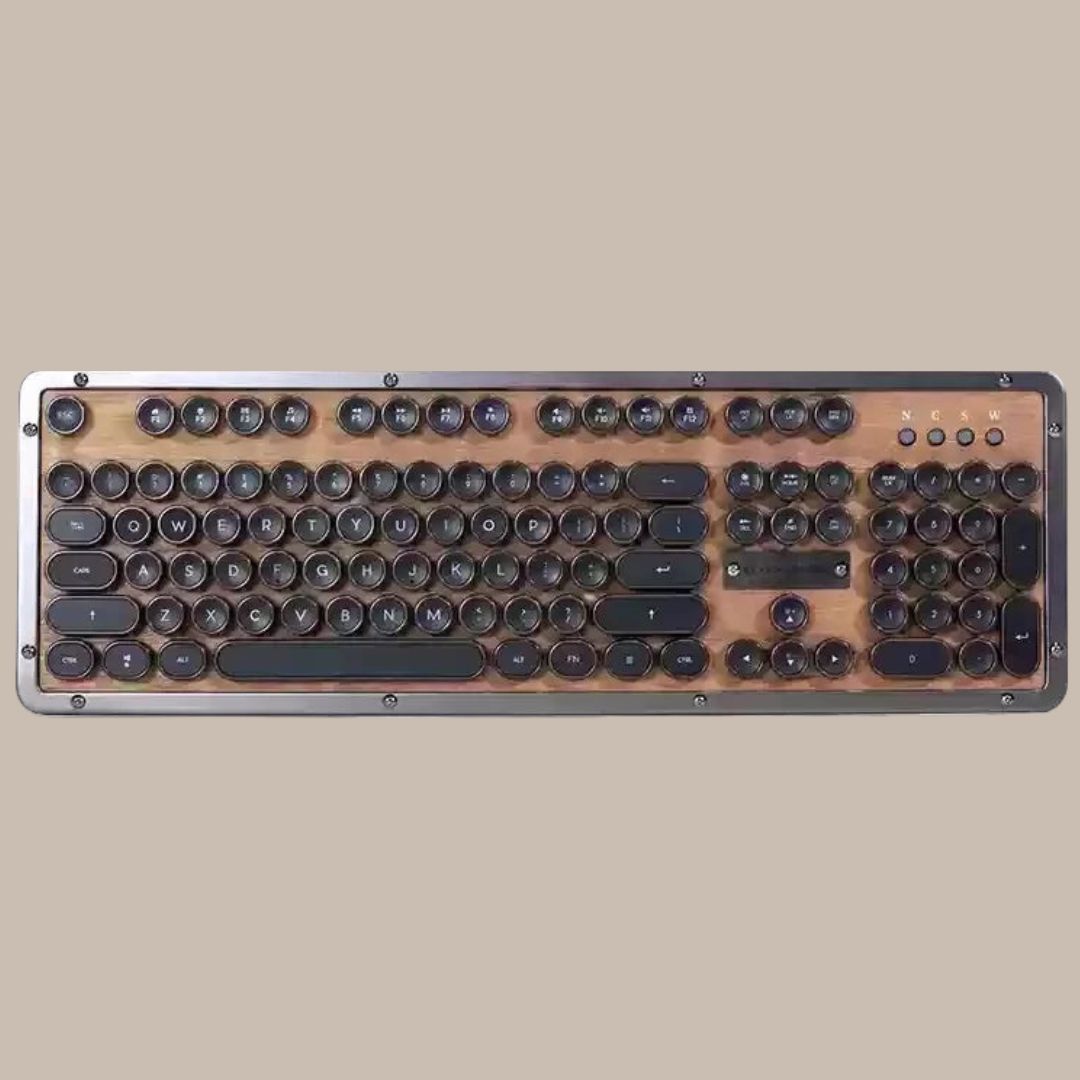 Premium handcrafted wood keyboard