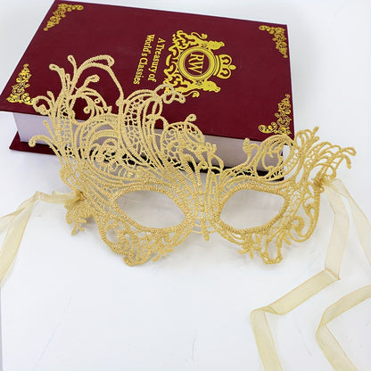 Golden Phoenix Lace Masquerade Mask