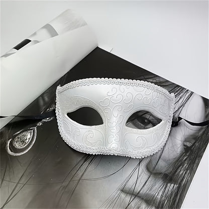Hand-Painted Angel Half-Face Party Mask
