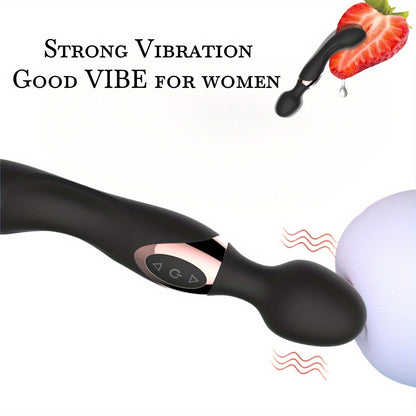 1pc Powerful Handheld AV Vibrator - USB Rechargeable, G-Spot & Clitoral Stimulation Sex Toy for Women, Double-Head-Use Vibrator, Lithium Battery, Intense Vibrations, Vibrator Toy | Ergonomic Design | Smooth Glide