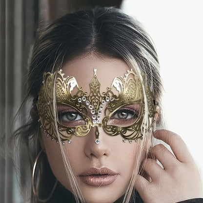Golden Metal Venetian Dance Mask