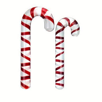 Trendy Glass Candy Cane Butt Plug