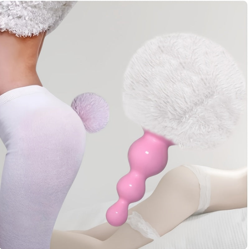 Rabbit Fox Tail Cosplay Sex Toys for Couples Silicone Anal Plug for Men And Women Plush Sex Toy with Rabbit Tail Prostate Massager Sexy Erotic Role Play Butt Plug Sex Shop Erotic Plug