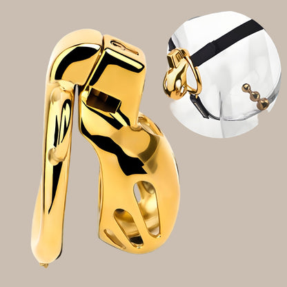 Golden Adjustable Chastity Control