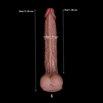 Skin-Soft Realistic Silicone Wand – S to XL