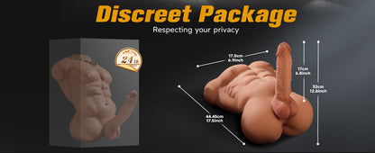 Large Muscular Male Doll Torso