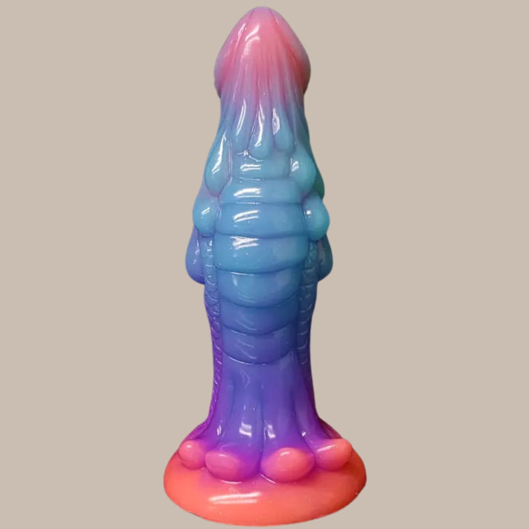 Luminous Monster Dildo — 22cm Glow Liquid Silicone