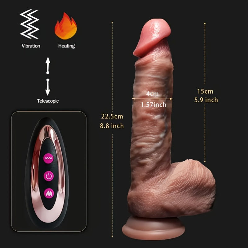 Rechargeable Large-Head Silicone Wand – 22 cm