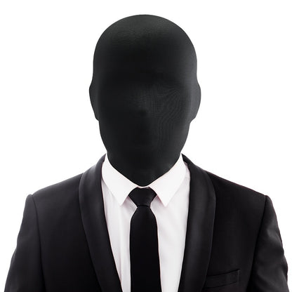 Sporty Black Lycra Full Face Mask - Perfect for Christmas Parties & Cosplay, Hand Washable