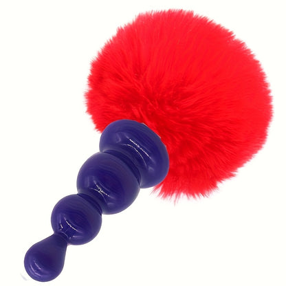 Rabbit Fox Tail Cosplay Sex Toys for Couples Silicone Anal Plug for Men And Women Plush Sex Toy with Rabbit Tail Prostate Massager Sexy Erotic Role Play Butt Plug Sex Shop Erotic Plug