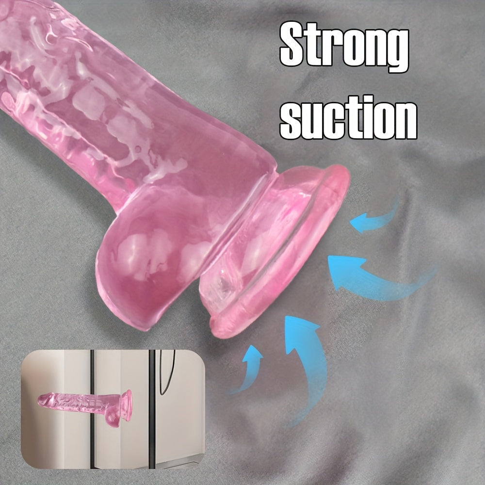 Pink Transparent Dildo