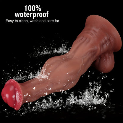 Muscle-Texture Wearable Silicone Wand – 5 Sizes S–XXL