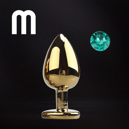 Golden Anal Dildo Adult Sex Toys, Mini Dildos Anal Sex Toys for Men And Women, Jewelry Anal Toys Adult Sex Toys, Sex Toys for Couples And Beginners, Steel Anal Dild Adult Toys Colorful