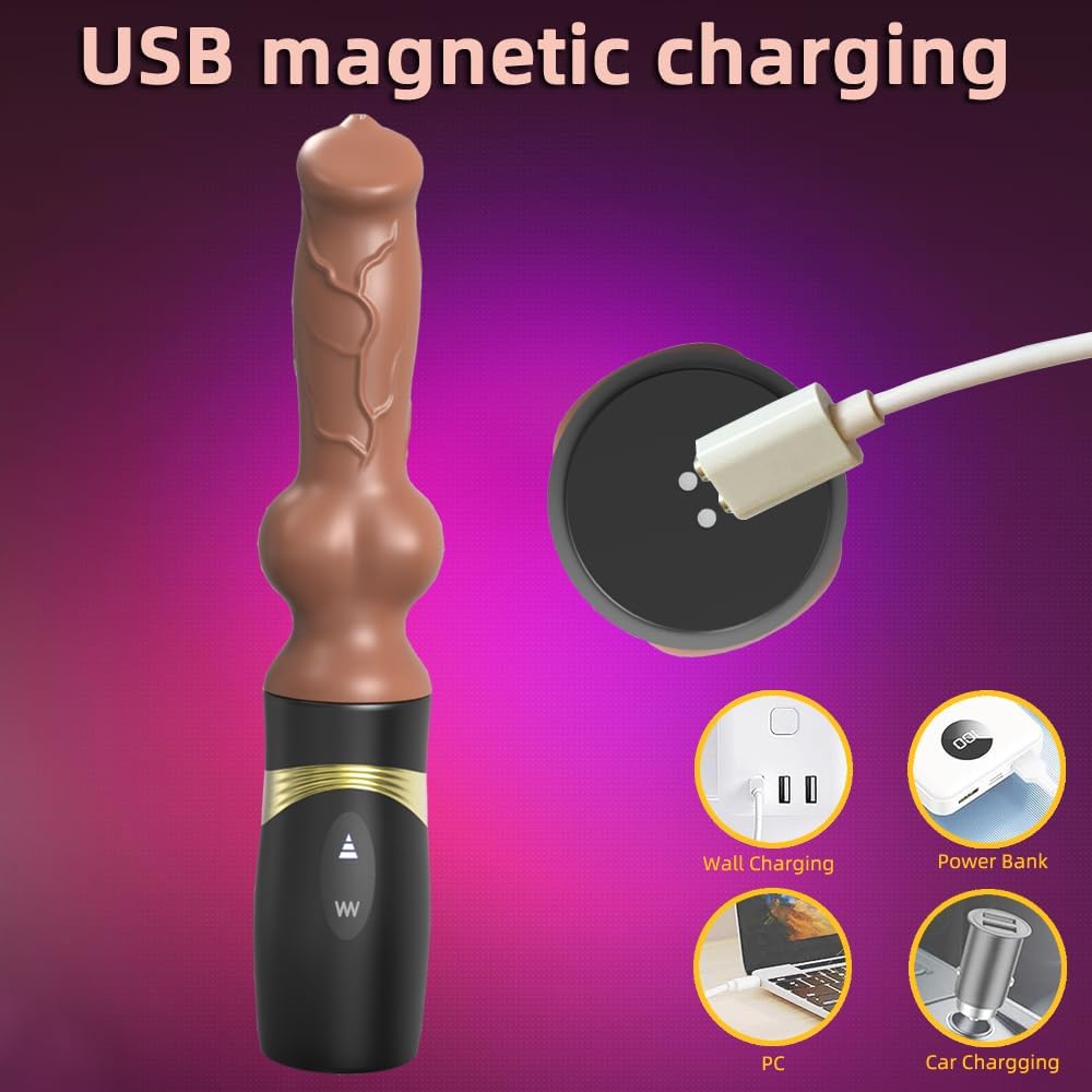 Automatic Hands-Free Thrusting Dildo