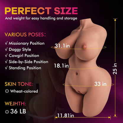 Curvy Butt, Vagina & Anal Channels