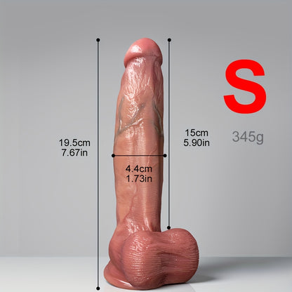 Huge 32 cm Natural-Tone Silicone Wand – S, M & L