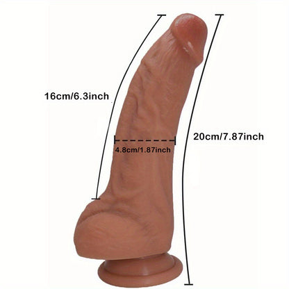Curved Silicone Precision Wand with Suction Base