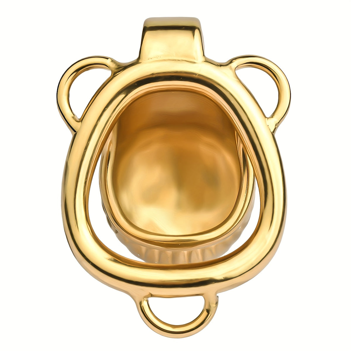 Golden Luxury Metal Chastity Cage