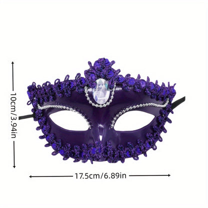 Rhinestone Venetian Princess Mask