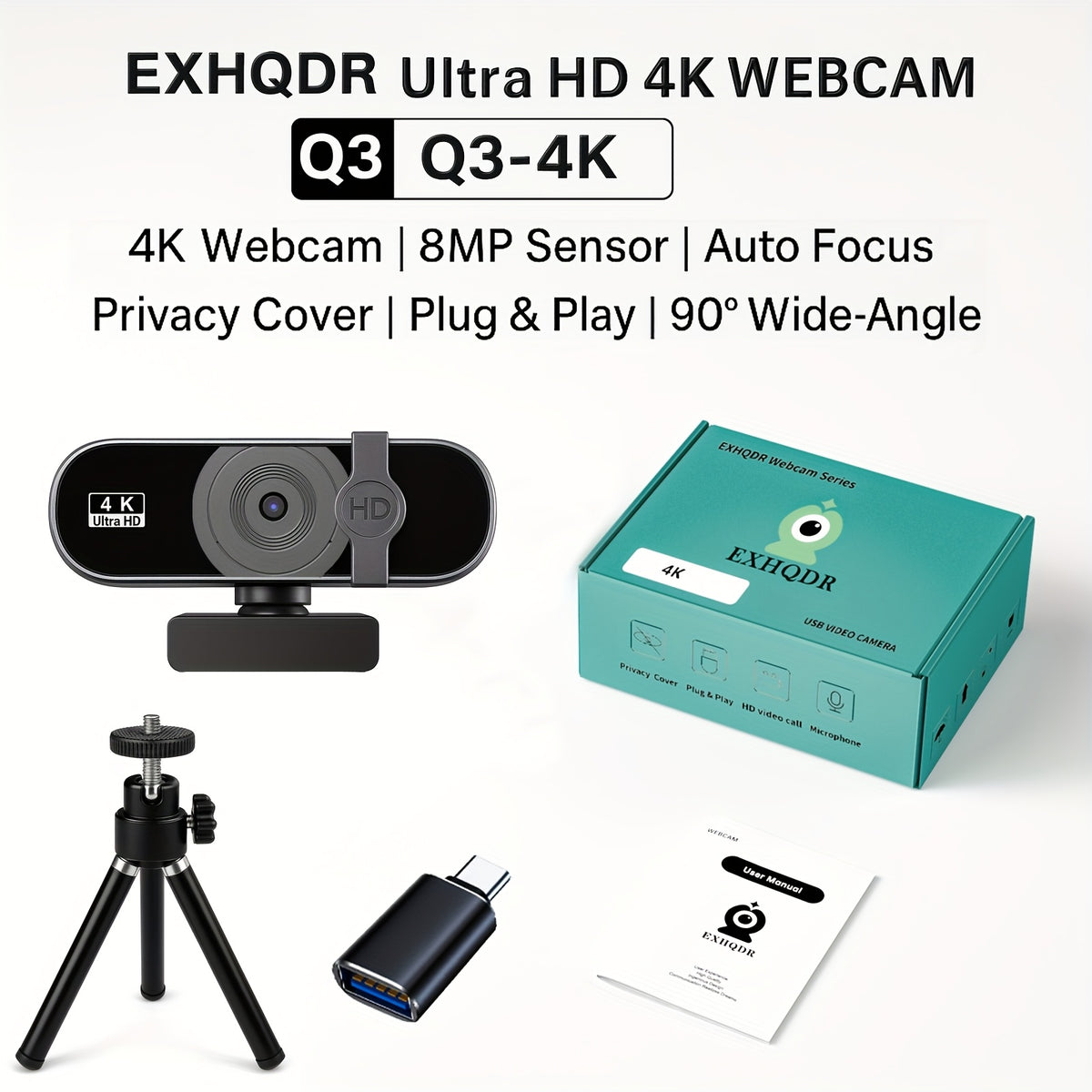 4K High Quality Webcam