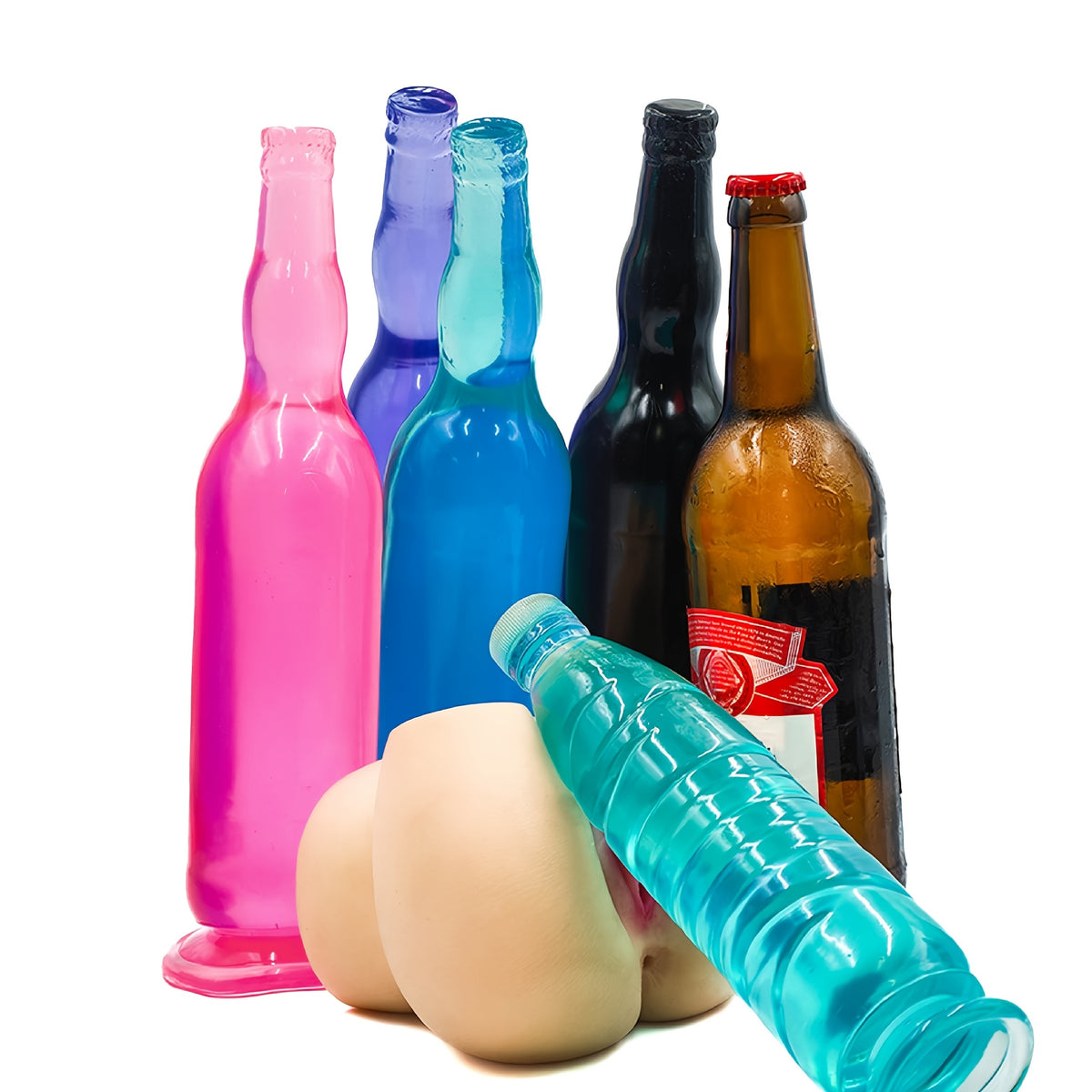 Beer Bottle-Shaped Anal Plug – 2025 New Arrival Unisex Pleasure Toy, beer-shaped sex toy, prostate