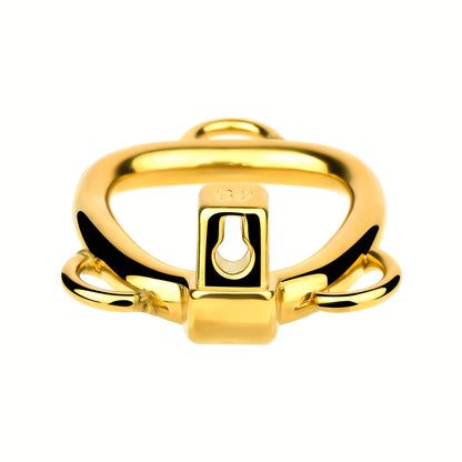 Golden Luxury Metal Chastity Cage