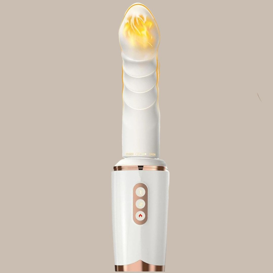 Rotating Heating Thrusting Dildo Vibrator