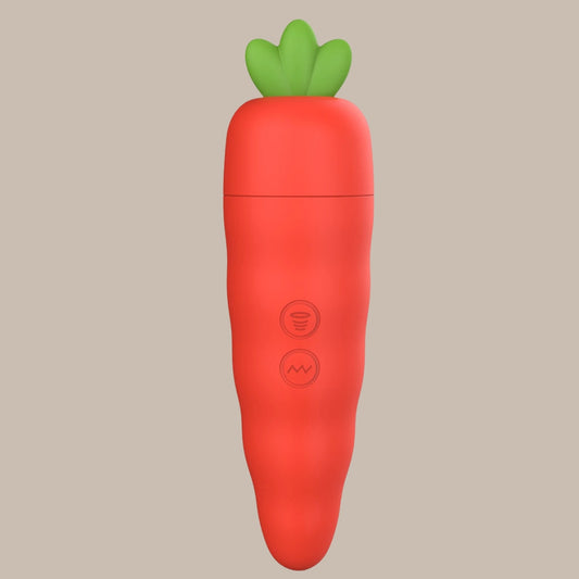 Carrot Rabbit Vibrator — Dual Suction and G-Spot