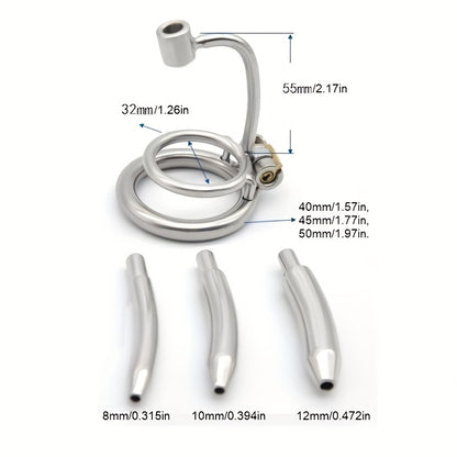 Rooster Cage with Urethral Catheter