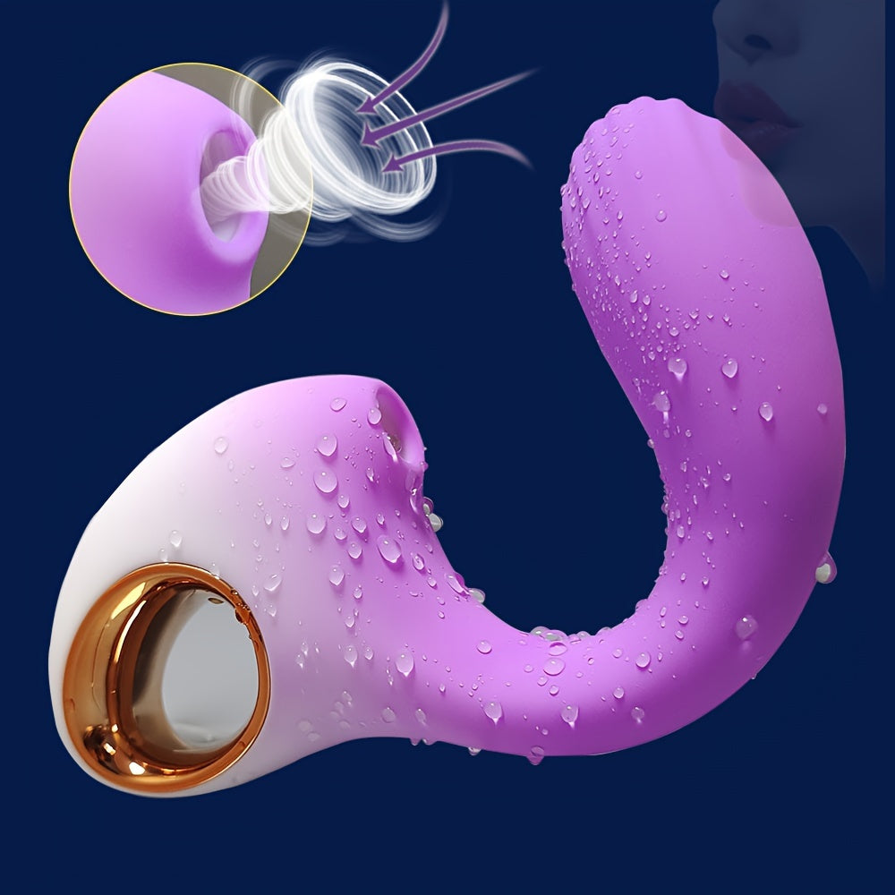 Silicone Clit Suction Vibrator — 10-Speed USB Rechargeable