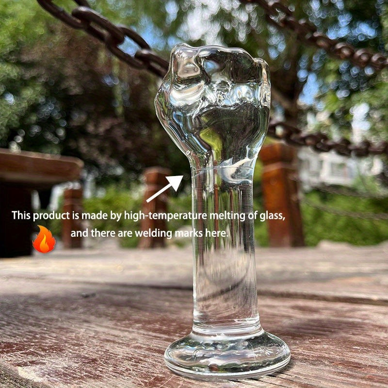 Hand-Shaped Glass Plug for Personal Pleasure