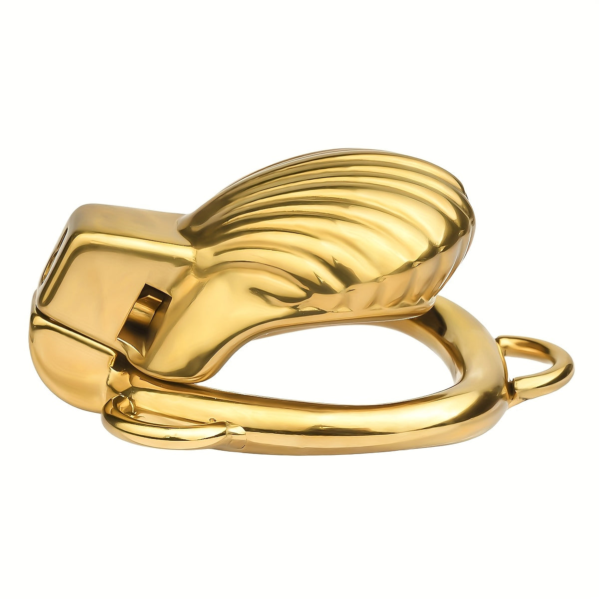 Golden Luxury Metal Chastity Cage