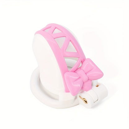 Pink Bow Chastity Cage