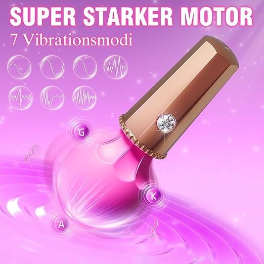 Gold & Pink Crestle Vibrator