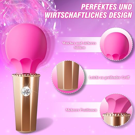 Gold & Pink Crestle Vibrator