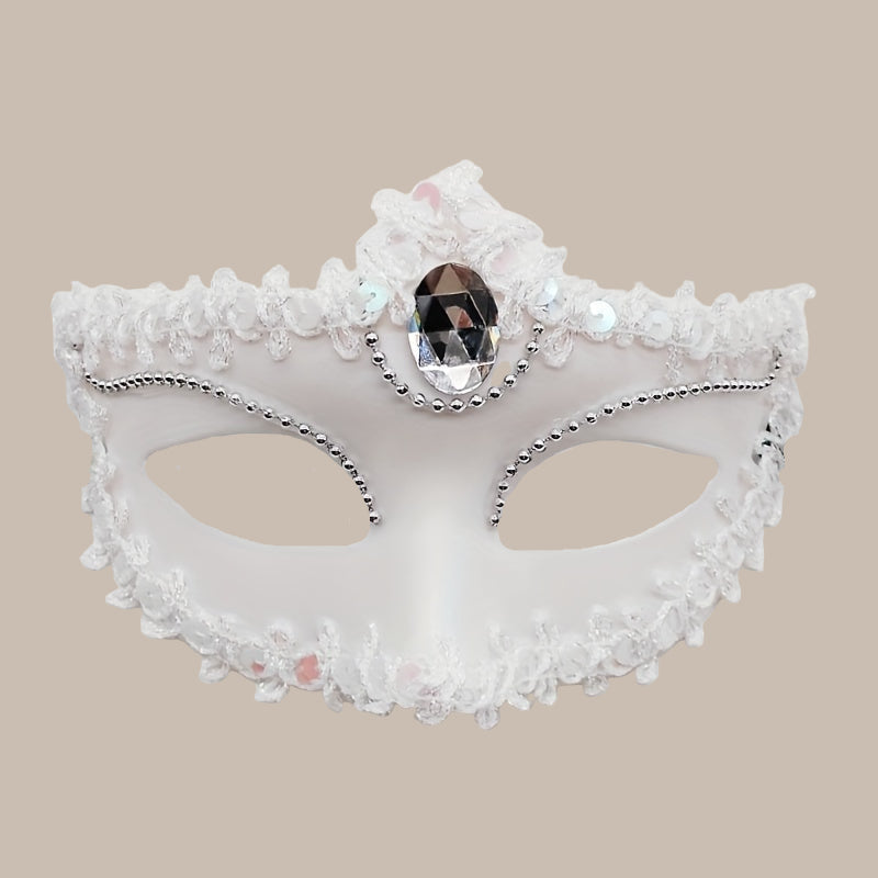 Rhinestone Venetian Princess Mask