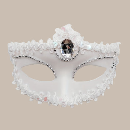Rhinestone Venetian Princess Mask
