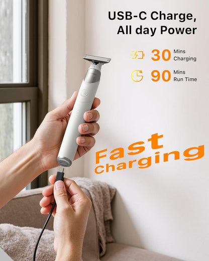White 2-in-1 Body Groomer