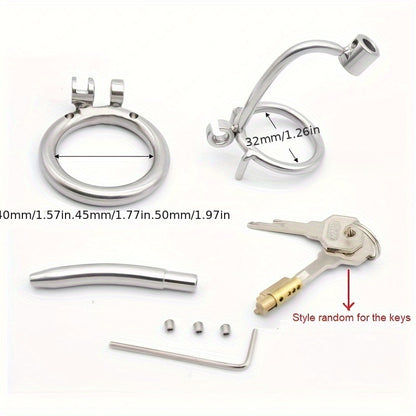Rooster Cage with Urethral Catheter