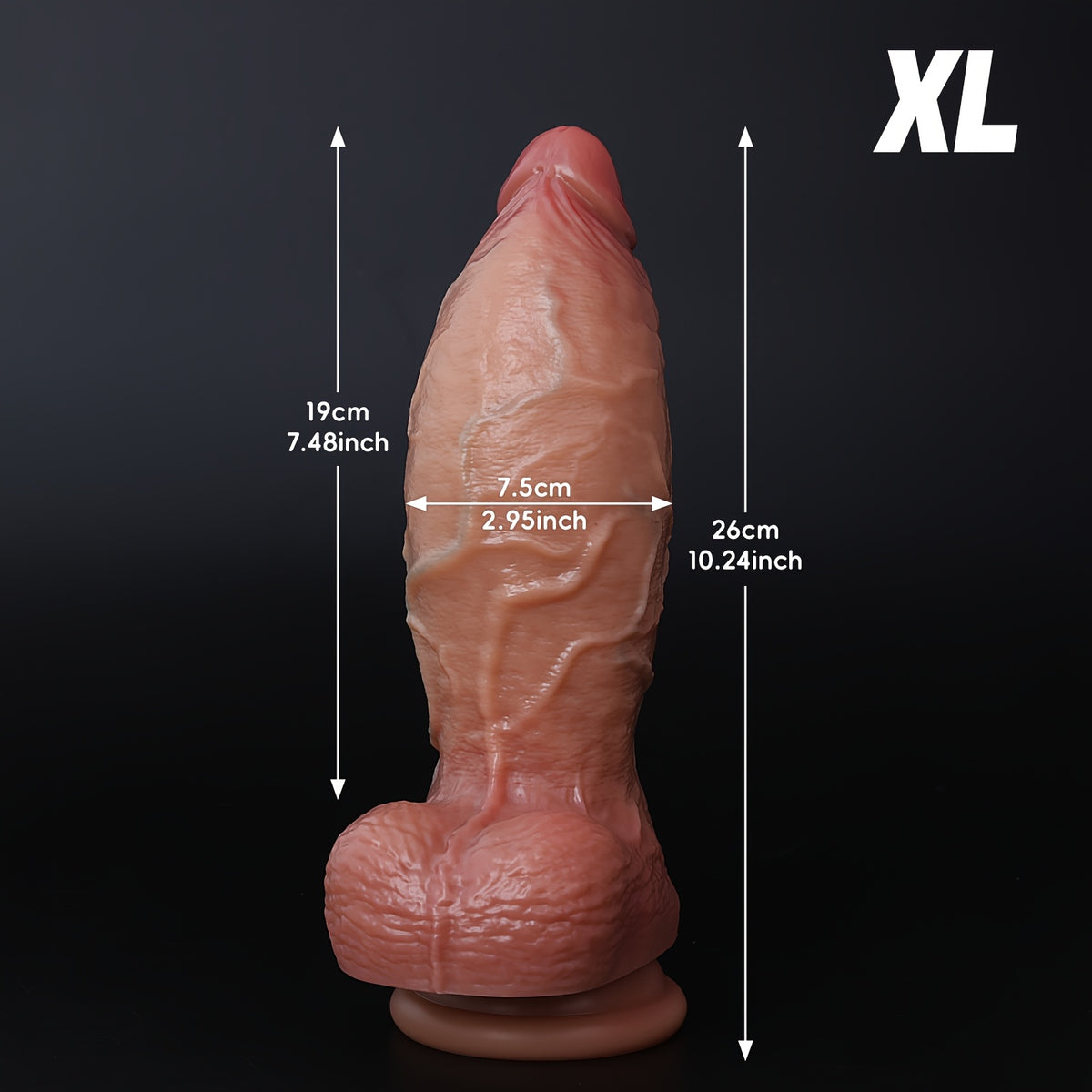 XXL Thick Silicone Wand – 5 Sizes S to XXL