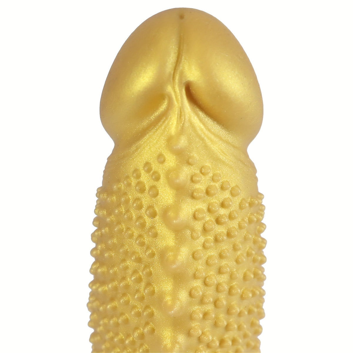 Golden Spiky Texture Dildo — 5 Sizes Anal and Vaginal