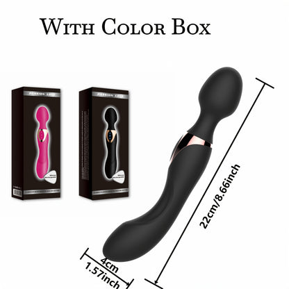 1pc Powerful Handheld AV Vibrator - USB Rechargeable, G-Spot & Clitoral Stimulation Sex Toy for Women, Double-Head-Use Vibrator, Lithium Battery, Intense Vibrations, Vibrator Toy | Ergonomic Design | Smooth Glide