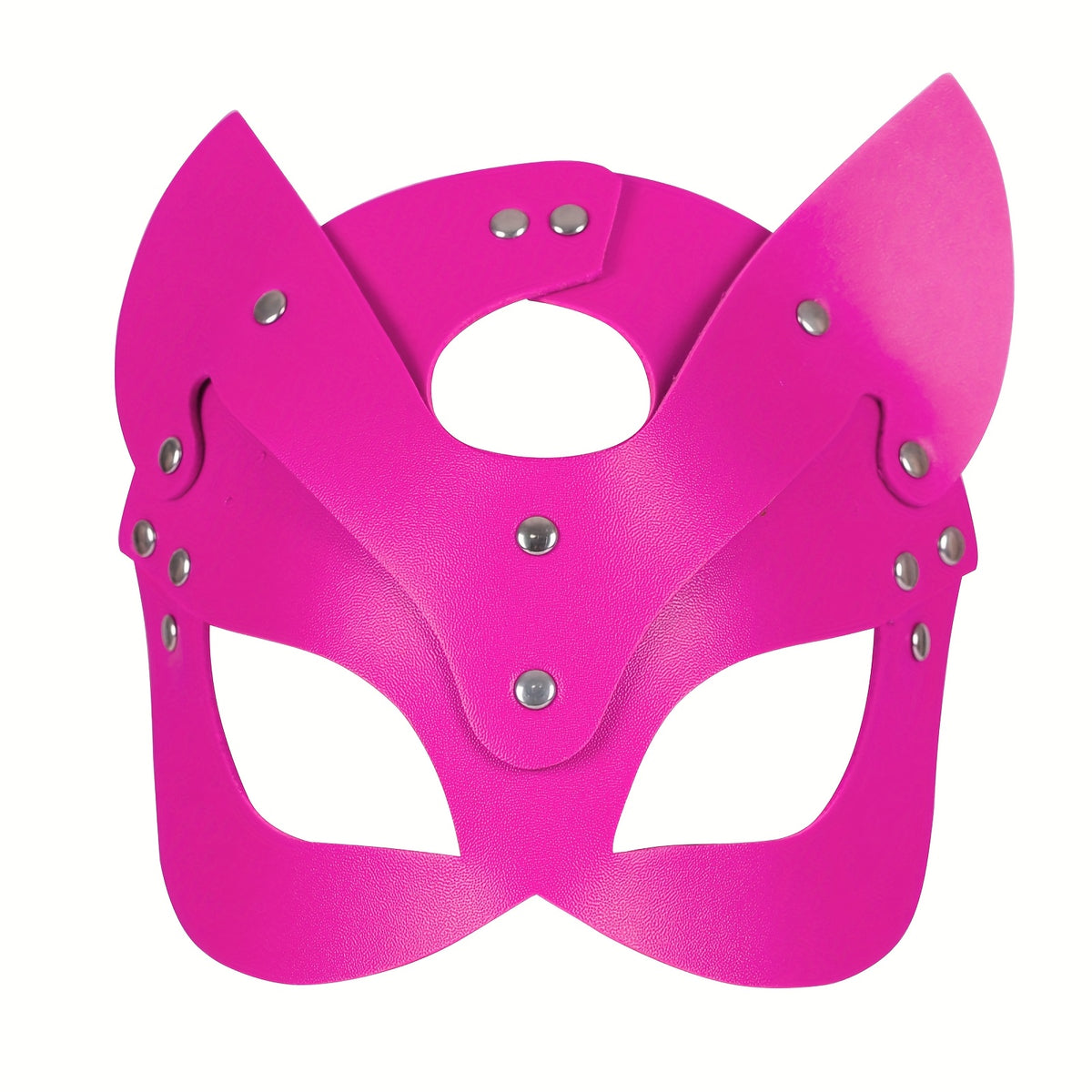 Gothic Punk Cat Ear Faux Leather Mask
