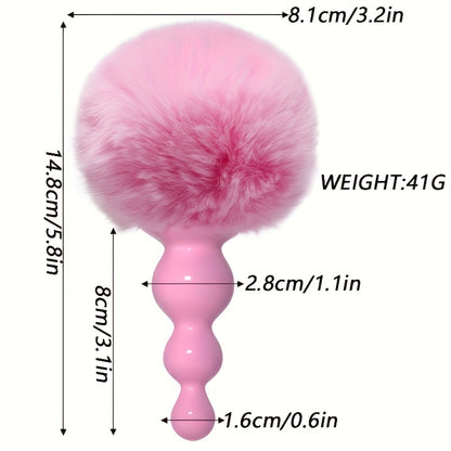 Rabbit Fox Tail Cosplay Sex Toys for Couples Silicone Anal Plug for Men And Women Plush Sex Toy with Rabbit Tail Prostate Massager Sexy Erotic Role Play Butt Plug Sex Shop Erotic Plug