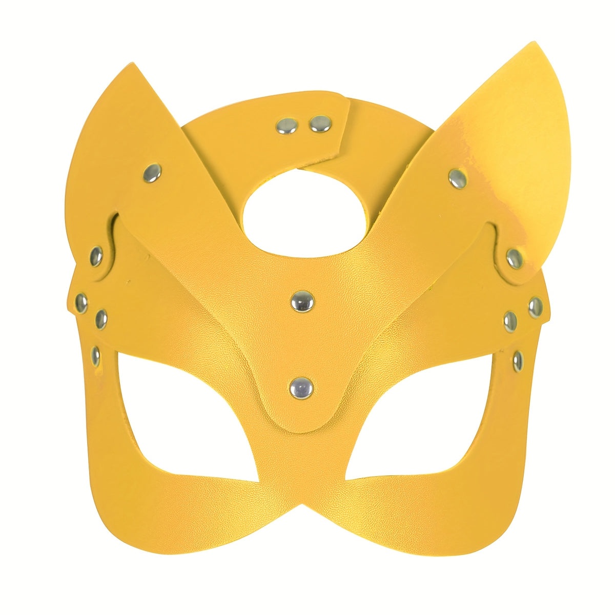 Gothic Punk Cat Ear Faux Leather Mask