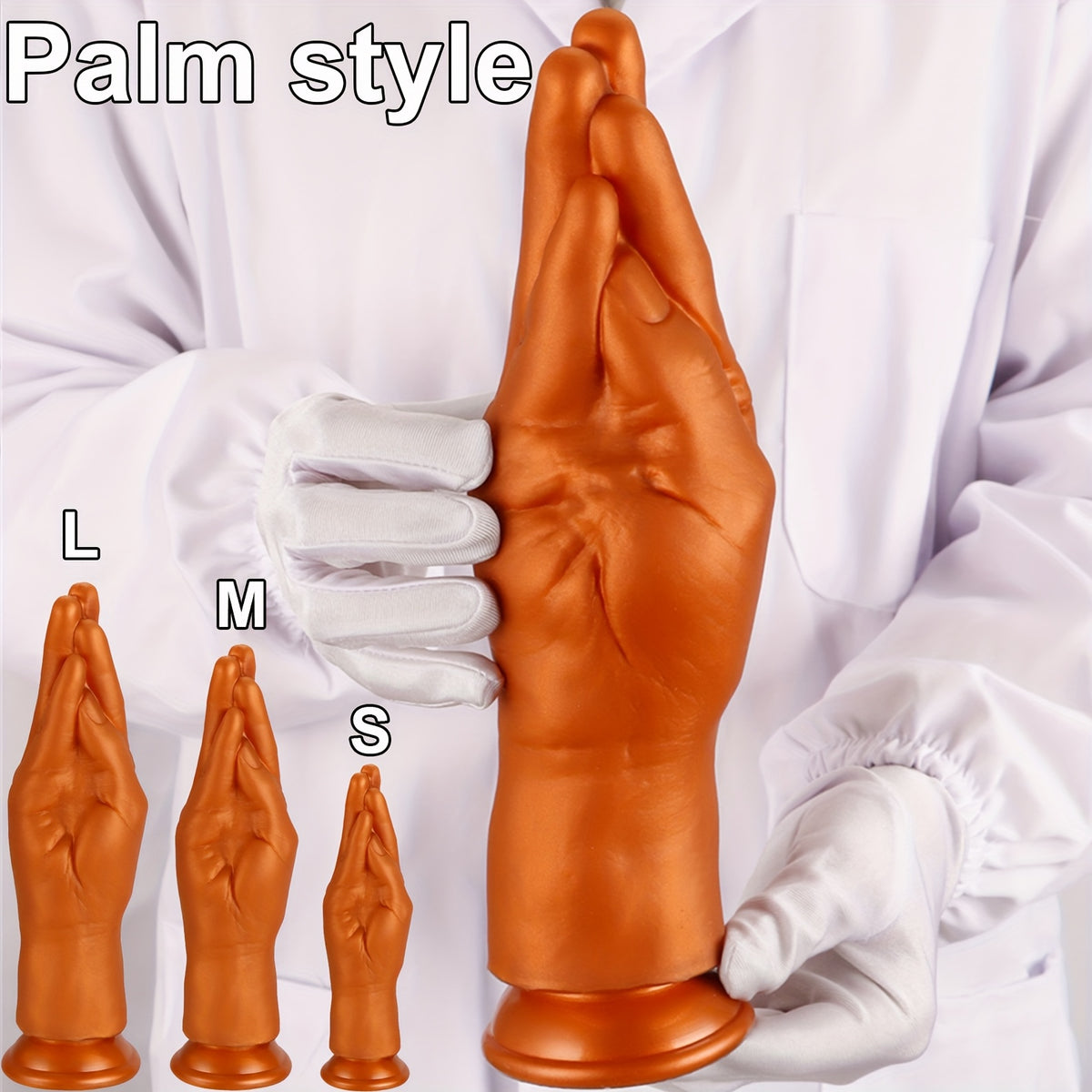 Realistic Hand-Shaped Dildo — Soft Liquid Silicone Fisting