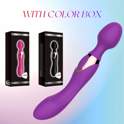 1pc Powerful Handheld AV Vibrator - USB Rechargeable, G-Spot & Clitoral Stimulation Sex Toy for Women, Double-Head-Use Vibrator, Lithium Battery, Intense Vibrations, Vibrator Toy | Ergonomic Design | Smooth Glide