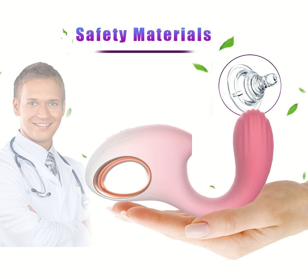Silicone Clit Suction Vibrator — 10-Speed USB Rechargeable